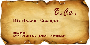 Bierbauer Csongor névjegykártya